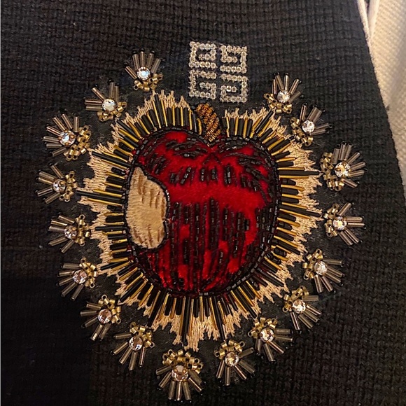 GIVENCHY INTARSIA KNIT BOMBER JACKET - Picture 5 of 9